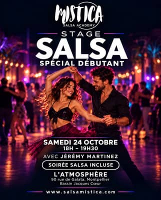 SAMEDI 24 OCTOBRE: STAGE SALSA DÉBUTANT + SOIRÉE SALSA