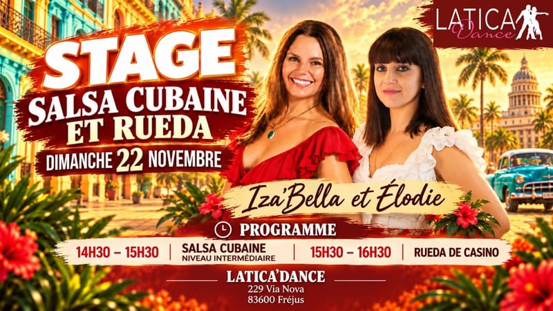 Stage Salsa Cubaine et Rueda | Iza'Bella et Élodie Catena