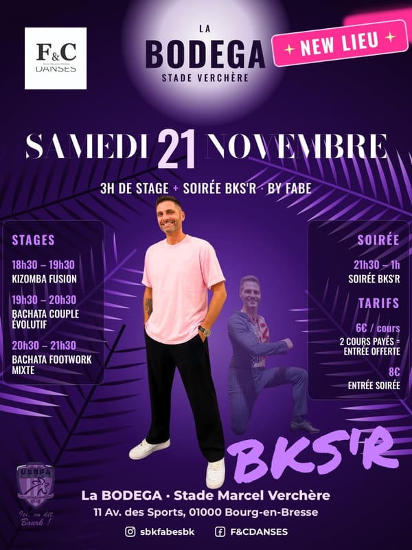 Samedi BODEGA à BOURG
