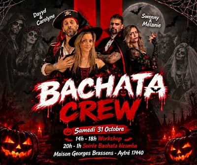 Bachata Crew Hallowen- Stage et Soirée Bachata/ Kizomba zouk B Samedi 31 Octobre 2026