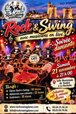 Soirée Swing & Rock ! "La Rochelle Cats"