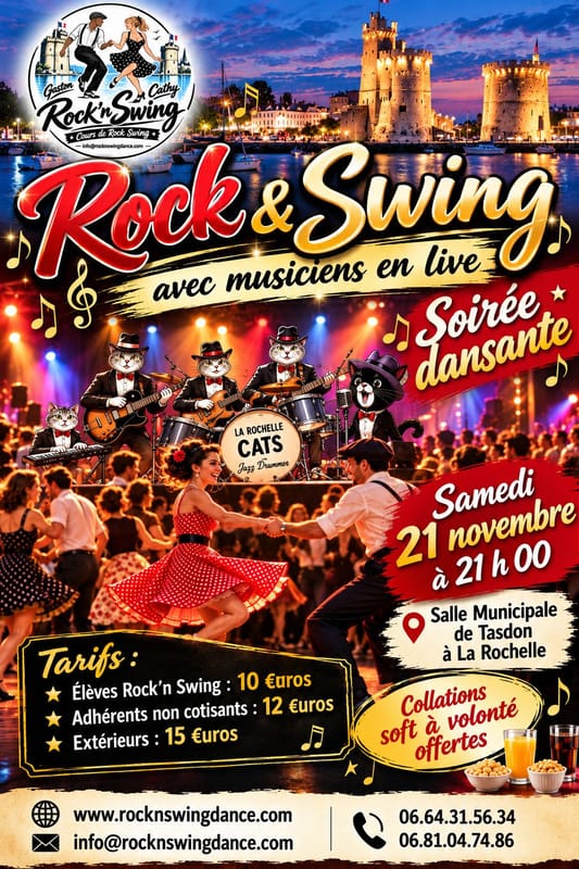 Soirée Swing & Rock ! "La Rochelle Cats"
