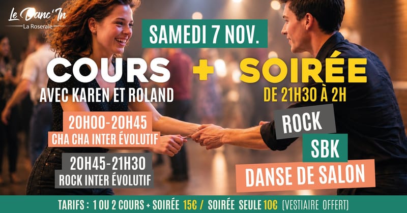 Cours + Soirée Rock / SBK / Danse de Salon
