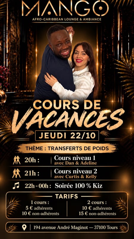 SENSA’KIZ HOLIDAY✨Jeudi 22/10 au Mango