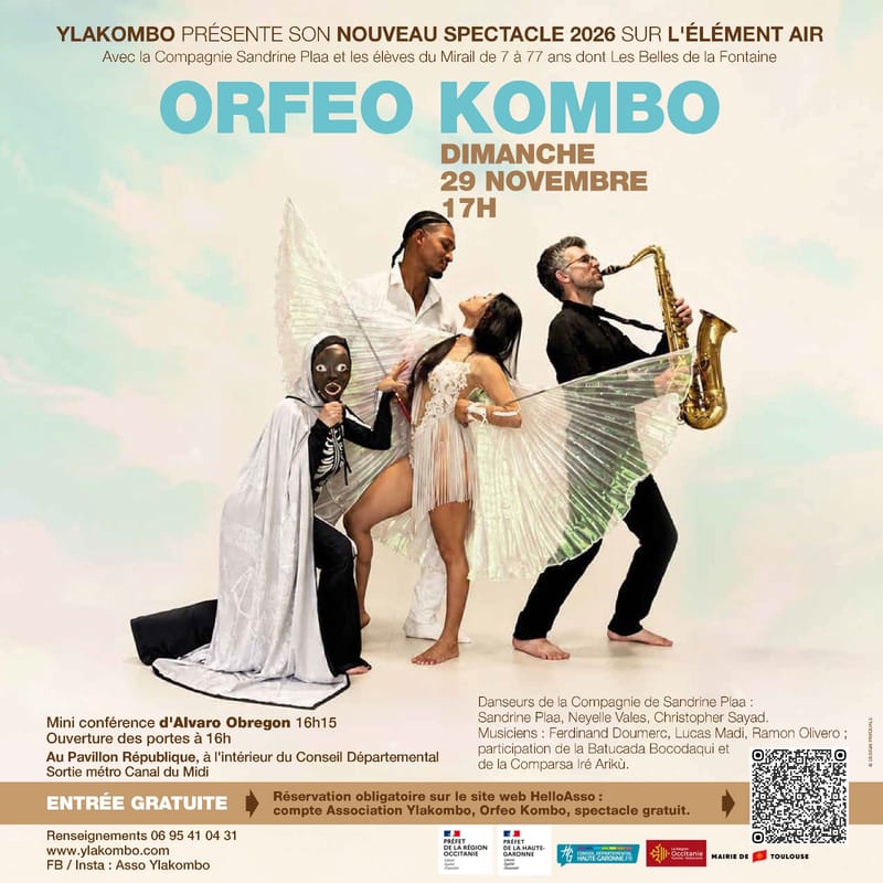 ORFEO KOMBO, le nouveau spectacle Danses Sons Ensemble sur l'Élément Air