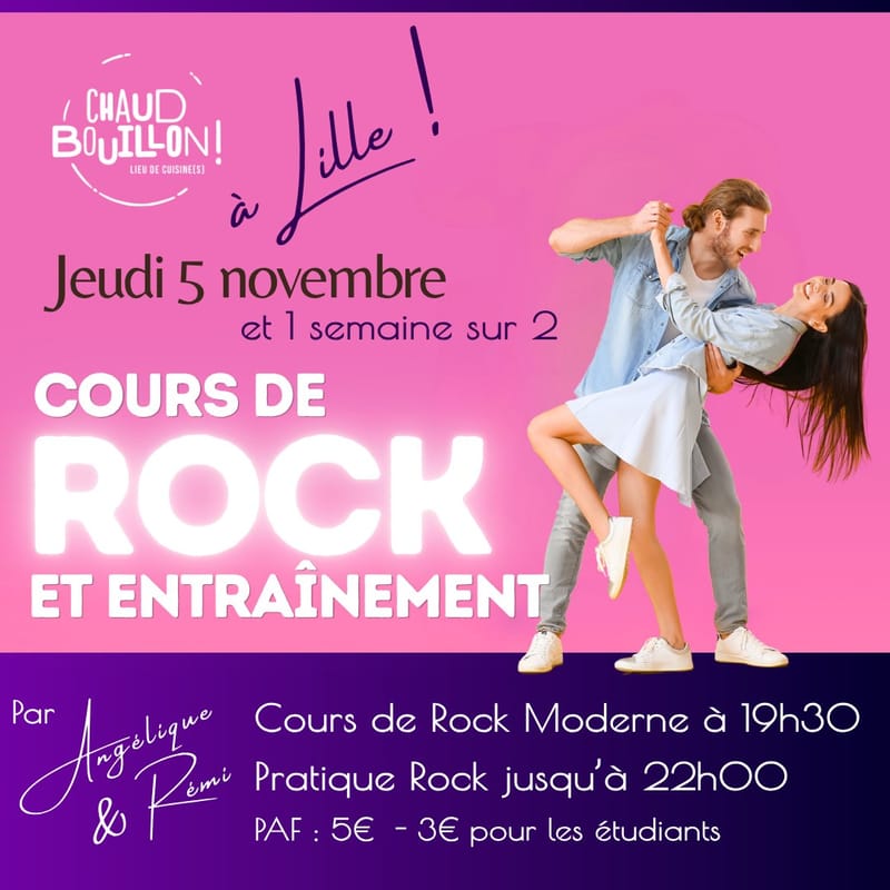 🧡 ROCK le jeudi à LILLE - Nouveau !