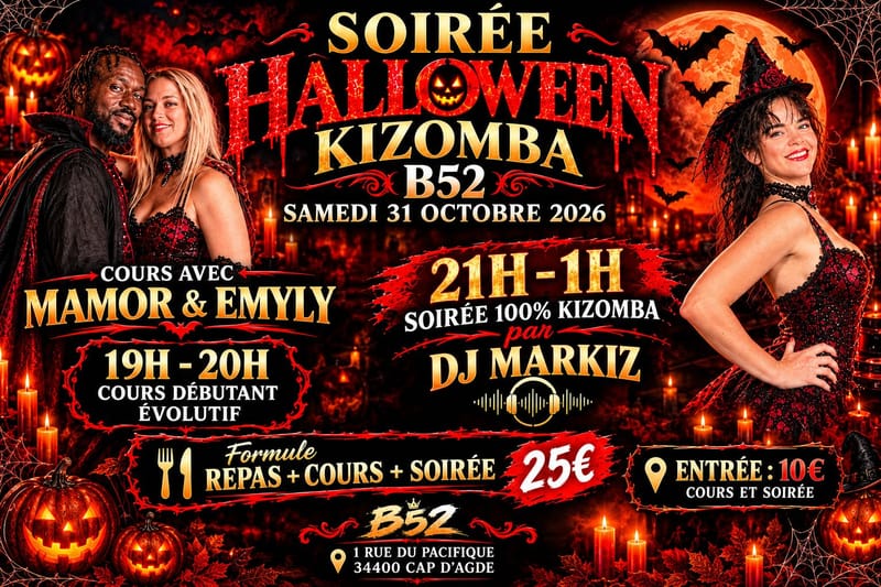 soirée kizomba à Agde