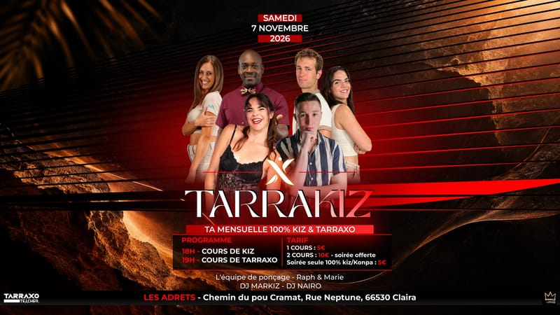 TARRAKIZ Ta mensuelle 100% kiz et Tarraxo