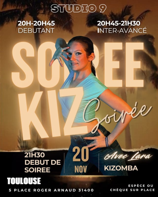 Soiree Kiz avec Lara vendredi 20 nov