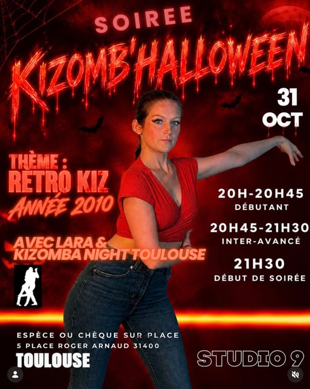 Soirée KIZOMBA avec Lara le 31 octobre