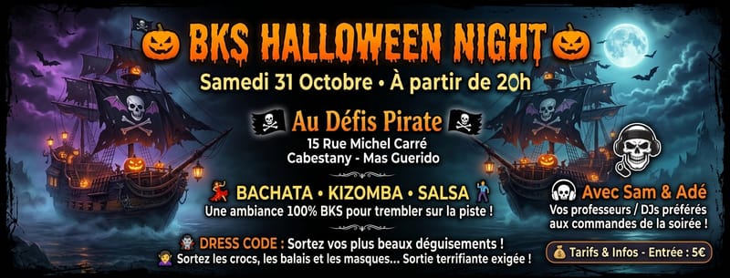 BKS au Défis Pirate avec Sam& Adé Spéciale Halloween