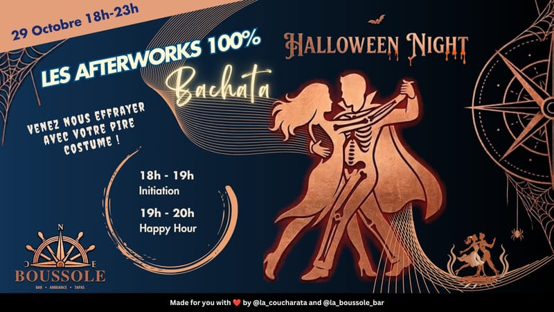 Afterwork 100% Bachata à la Boussole – Spécial Halloween