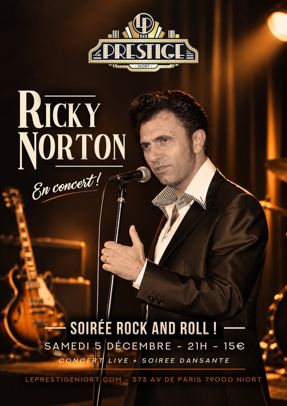 Soirée Rock And Roll avec RICKY NORTON ✨