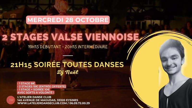 2 STAGES DE VALSE VIENNOISE & SOIRÉE TOUTES DANSES