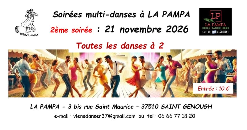 Soirée Multi-danses à LA PAMPA