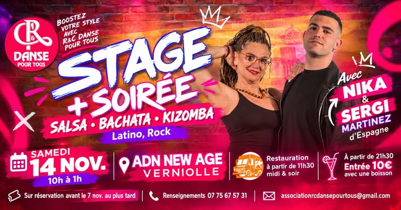 Stages et soirée - Latino Rock (Sur réservations)