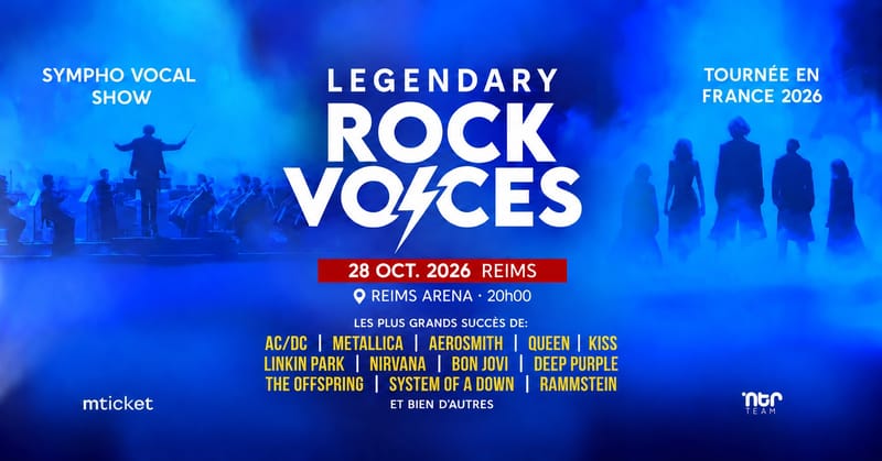 28/10 | Legendary Rock Voices | REIMS