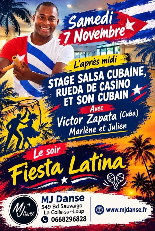 STAGE SALSA / SON / RUEDA AVEC VICTOR ZAPATA + FIESTA CUBANA