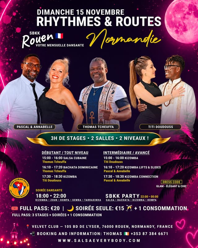 🔥 SBKK ROUEN — Stages & Soirée Dansante | 15 Novembre 2026