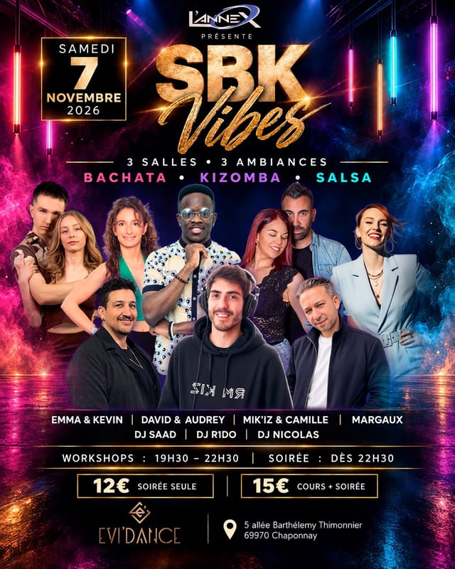 🔷SBK VIBES🔷cours et soirée Sbk🔷