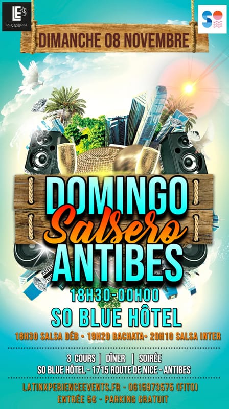 Domingo Salsero 08 Novembre à Antibes avec Fito