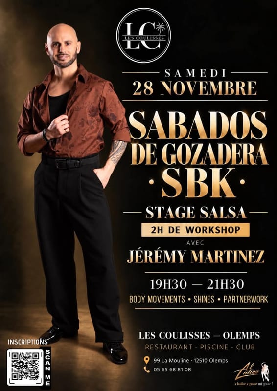💃🔥 SABADOS DE GOZADERA SBK – STAGE DE SALSA AVEC JÉRÉMY MARTINEZ 🔥🕺