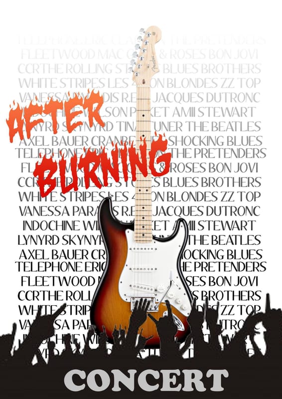 Soirée reprises POP/ROCK avec AFTER BURNING à L'Usine Marcoussis