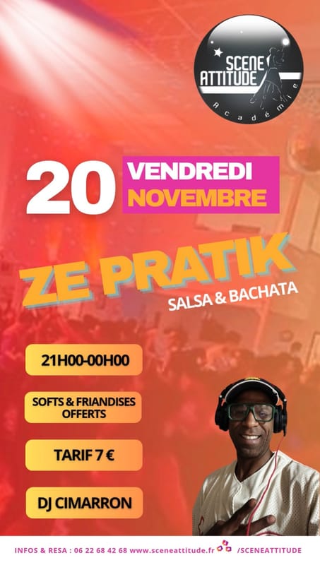 ZE PRATIK (SALSA/BACHATA) - VEND 20 NOV - Dj CIMARRON